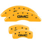 MGP 4 Caliper Covers Engraved Front & Rear Mopar Yellow Finish Black Char 2005 Chrysler Sebring