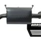 Gibson 16-18 Polaris RZR XP Turbo EPS Base 2.25in Single Exhaust - Black Ceramic