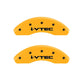 MGP Front set 2 Caliper Covers Engraved Front i-Vtec Yellow finish black ch