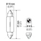 Hella Universal Clear 12V 10W 10x41mm T3.25 Bulb