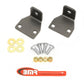 BMR 10-11 5th Gen Camaro Rear Lower Control Arm End Link Mounting Brace - Black Hammertone