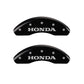 MGP 4 Caliper Covers Engraved Front & Rear Honda Black Finish Silver Char 2017 Honda Civic