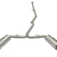 aFe POWER Takeda 16-17 Honda Civic I4-1.5L (t) 2.5-2.25in 304 SS CB Dual-Exit Exhaust Blue Tips