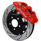 Wilwood AERO6 Front Hat Kit 14.00 Drilled Red 2016-Up Camaro w/Lines