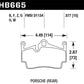 Hawk 05-16 Porsche Boxster / 07-14 Porsche Cayman DTC-70 Race Rear Brake Pads