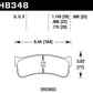 Hawk Motorsports Performance 0.98in Pad Thickness DTC-70 Race Brake Pads
