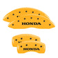 MGP 4 Caliper Covers Engraved Front 2015/Civic Engraved Rear 2015/Civic Red finish silver ch
