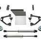 Fabtech 07-14 GM C/K1500 SUV 2WD/4WD 4in Budget UCA System w/DL 2.5 Coilovers & Rear DL Shocks