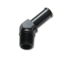 Vibrant 1/2in NPT to 1/2in Barb 45 Degree Fitting - Aluminum