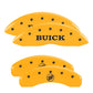 MGP 4 Caliper Covers Engraved Front Jeep Rear Grill Logo Yellow Finish Black Char 2004 Jeep Wrangler