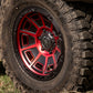 ICON Victory 17x8.5 6x120 0mm Offset 4.75in BS Satin Black w/Red Tint Wheel