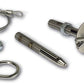 Moroso Oval Track Hood Pin Set - 3/8in Diameter - 4in Pin - Steel - 2 Pack