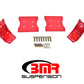 BMR 79-04 Fox Mustang Lower Torque Box Reinforcement Plates - Red
