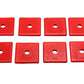 Energy Suspension Pad 2in Sq X 7/16in Id X 1/4in H - Red