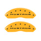 MGP 4 Caliper Covers Engraved Front 2015/Mustang Engraved Rear 2015/37 Yellow finish black ch