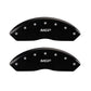 MGP 4 Caliper Covers Engraved Front & Rear MGP Black Finish Silver Char 2017 Buick Envision