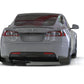 Rally Armor 21-23 Tesla Model S / S Plaid Black UR Mud Flap w/ White Logo
