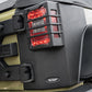 Rugged Ridge Rear Corner Kit Body Armor 4-Door 07-18 Jeep Wrangler JKU