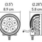 Hella Value Fit 90mm 6 LED Light - PED Off Road Spot Light