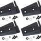Kentrol 07-18 Jeep Wrangler JK Door Hinge Set 4 Pieces 2 Door - Textured Black