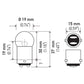 Hella Bulb 90 12V 8W BA15d G6