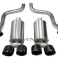 Corsa Black Xtreme Axle-Back Exhaust w/Dual Black 3.5in Tips 09-13 Chevrolet Corvette C6 6.2L V8