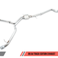 AWE Tuning Audi B9 A4 Track Edition Exhaust Dual Outlet - Chrome Silver Tips (Includes DP)