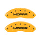MGP 4 Caliper Covers Engraved Front & Rear Mopar Yellow Finish Black Char 2010 Dodge Nitro