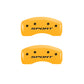 MGP 4 Caliper Covers Engraved Front & Rear 2015/Sport Yellow Finish Black Char 2017 Ford Fusion