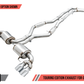 AWE Tuning 2019+ BMW M340i (G20) Resonated Touring Edition Exhaust - Quad Diamond Black Tips