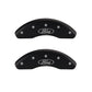 MGP 4 Caliper Covers Engraved Front 2015/Mustang Engraved Rear 2015/Bar & Pony Black fnsh silver ch