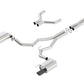 Borla Atak Cat-Back 15-17 Ford Mustang GT 5.0L V8 MT/AT 3in pipe 4in Black Chrome Tips