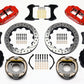 Wilwood Narrow Superlite 4R Rear P-Brk Kit 12.88in Drill Red Chevy 12 Bolt w/ C-Clips