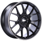 BBS CH-R 20x9 5x120 ET24 Satin Black Polished Rim Protector Wheel -82mm PFS/Clip Required