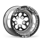 Weld Alpha-1 15x13 / 5x4.75 BP / 5in BS Black Wheel - Black Double Beadlock MT