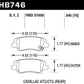Hawk Cadillac 13-16 ATS / 14-15 CTS Performance Ceramic Rear Brake Pads