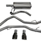 Corsa 09-14 Dodge Ram 1500 4.7L/5.7L V8 Quad/Crew Cab/Short Bed Black Dual Rear Exit Cat-Back Exhaus