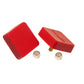 Prothane Universal Bump Stop 5/8X2X2 Sqr w/ Ctr Stud - Red