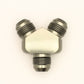 DeatschWerks 8AN Male Flare + 8AN Male Flare To 8AN Male Flare Y-Block Fitting