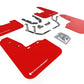 Rally Armor 18-22 Ford Fiesta ST MK8 Red UR Mud Flap w/ White Logo