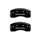 MGP 4 Caliper Covers Engraved Front & Rear Impala Black finish silver ch