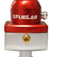 Fuelab 555 Carb Adjustable FPR Blocking 10-25 PSI (1) -8AN In (2) -8AN Out - Red