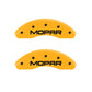 MGP 4 Caliper Covers Engraved Front & Rear Mopar Yellow Finish Black Char 2001 Chrysler PT Cruiser