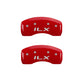 MGP 4 Caliper Covers Engraved Front Acura Rear ILX Red Finish Silver Char 2017 Acura ILX