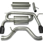 Corsa 06-08 Hummer H3 3in Cat-Back Dual Rear w Single 4in Black Pro-Series Tips