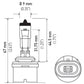Hella Bulb 880 12V 27W PG13 T3.25