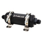 Fuelab PRO Series In-Line Fuel Filter (10gpm) -12AN In/-10AN Out 40 Micron Stainless - Matte Black