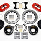 Wilwood Narrow Superlite 4R Rear P-Brk Kit 12.88in Drilled Red Chevy 12 Bolt w/ C-Clips