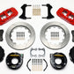 Wilwood AERO4 Rear P-Brake Kit 14.00in Red Small Ford 2.66in Offset