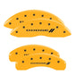MGP 4 Caliper Covers Engraved F & R w/ Stripes/Dodge Yellow Finish Black Char 2008 Dodge Durango